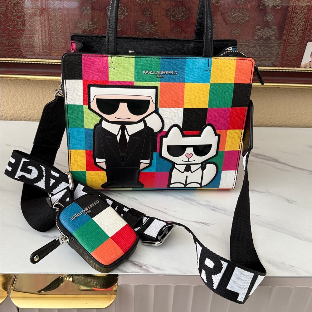 Karl Lagerfeld Colorful Graphic Tote